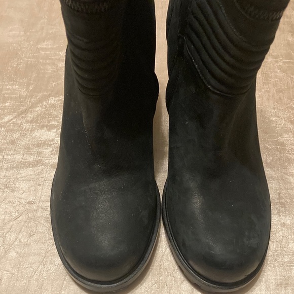 Sam Edelman Fowler Black Leather Quilted Moto Boot - Picture 3 of 7